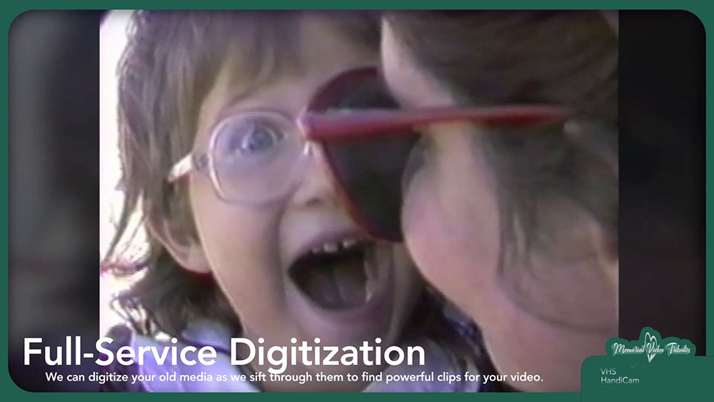 Full-service digitization for older home video footage